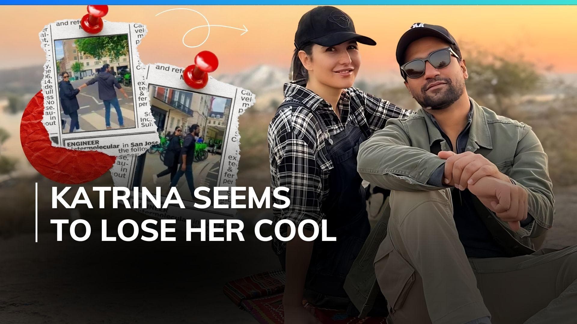 Katrina Kaif stops Vicky Kaushal while strolling London streets after noticing they are being filmed 