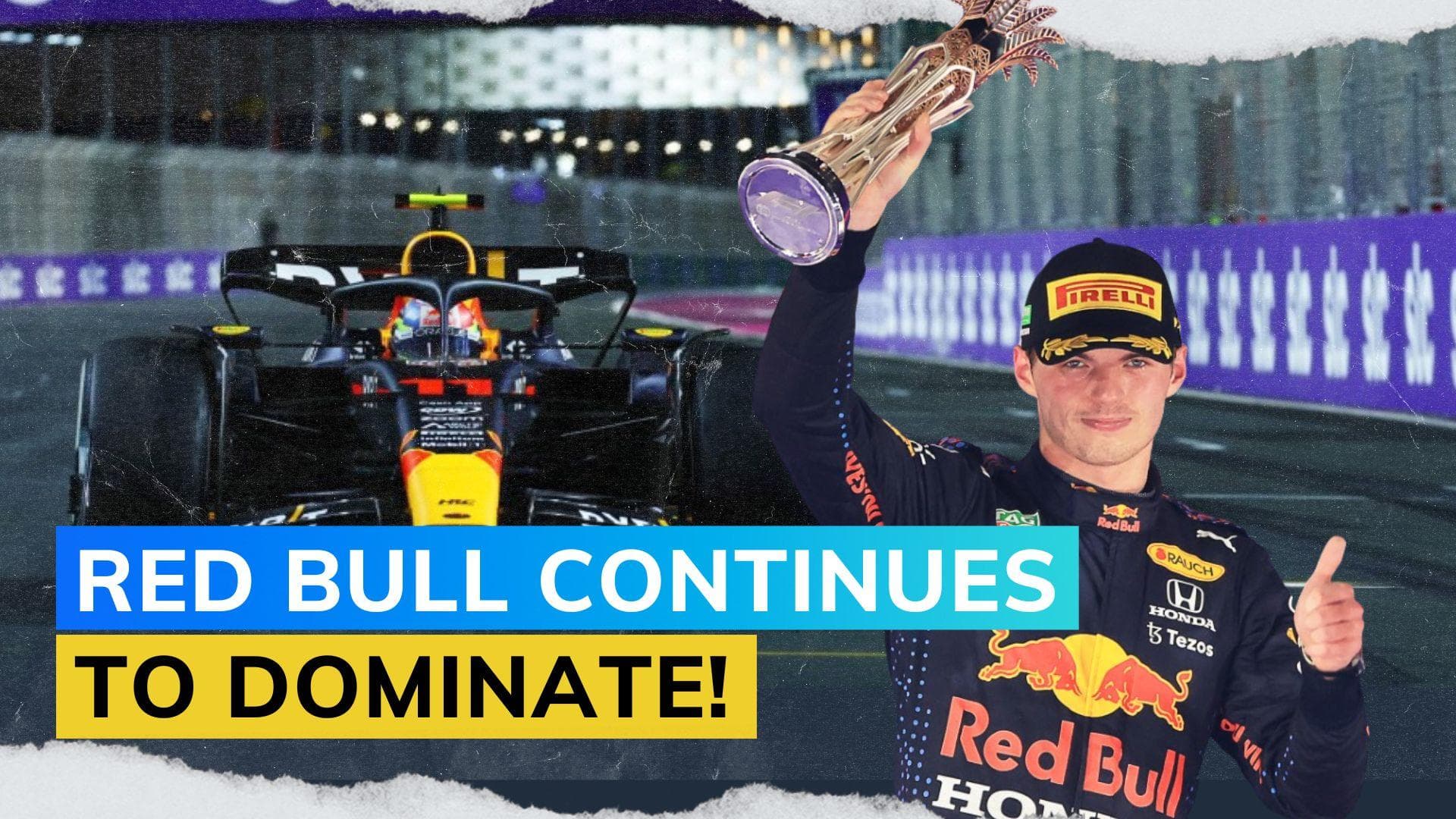 Formula 1: Red Bull's Sergio Perez holds off Max Verstappen's charge to win Saudi Arabian GP