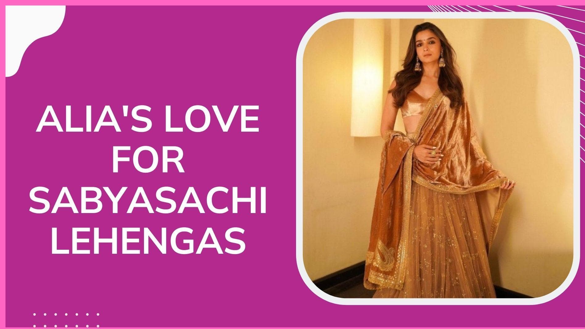 Here are some occasions when Alia opted for the quintessential Sabyasachi lehenga 