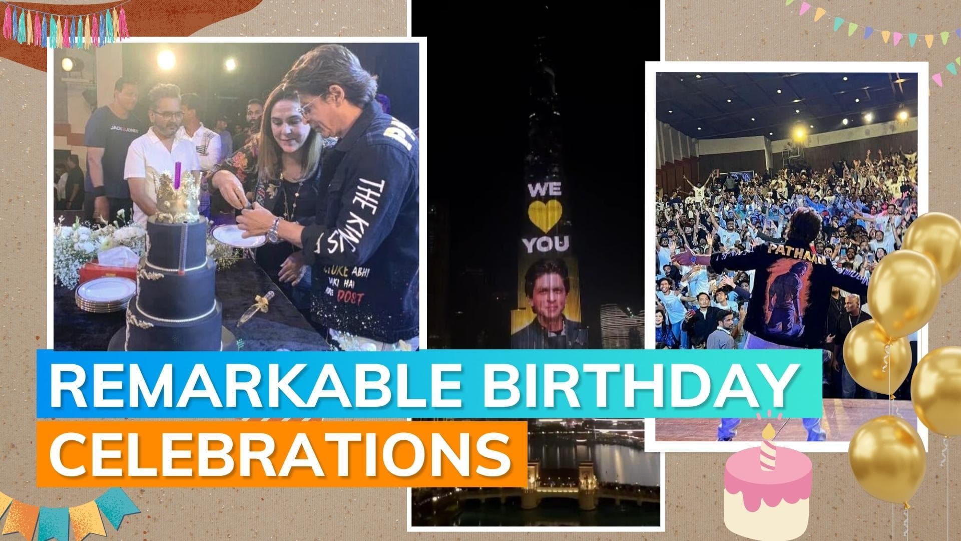 Shah Rukh Khan dances to 'Chaiyya Chaiyya' at SRK day event; Dubai’s Burj Khalifa pays glowing tribute