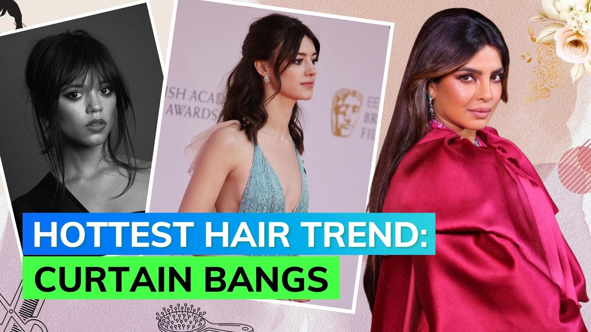 Taking a u-turn from the 70s, curtain bangs are the hairstyle of the moment!
