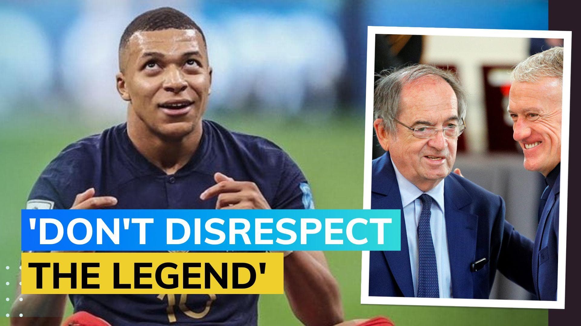 Kylian Mbappe hits out at France FA President for disrespecting Zinedine Zidane