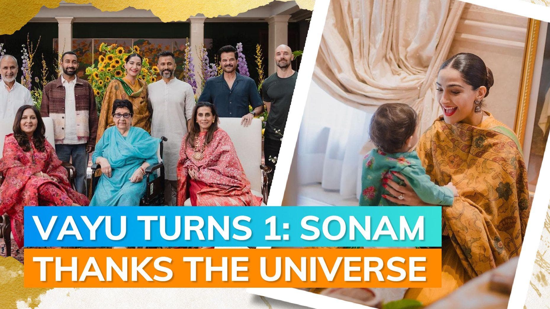 Sonam Kapoor shares pictures from son Vayu's 1st birthday celebration: 'Lovely puja & lunch with family'