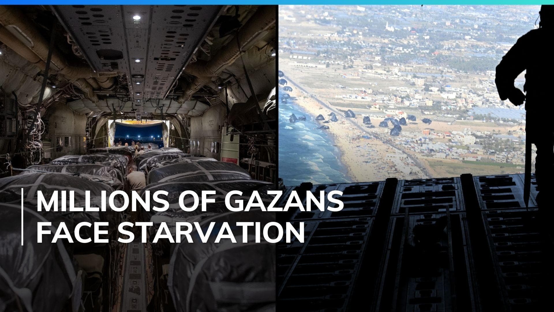 Israel-Hamas war: US airdrops thousands of meals in war-torn Gaza