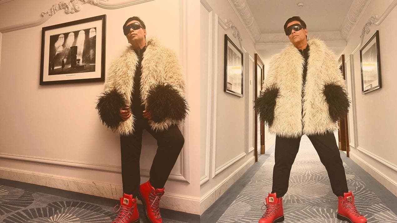 Farah Khan hilariously roasts Karan Johar's attire; calls it 'ostrich outfit'