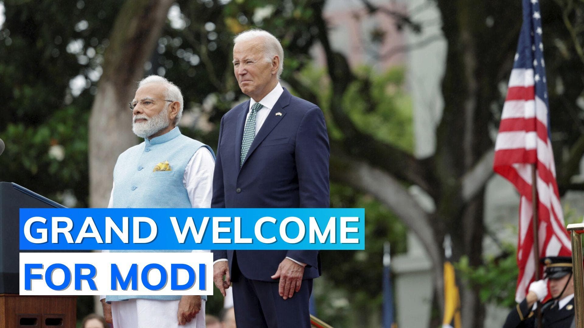19-gun salute for PM Modi at White House | Watch