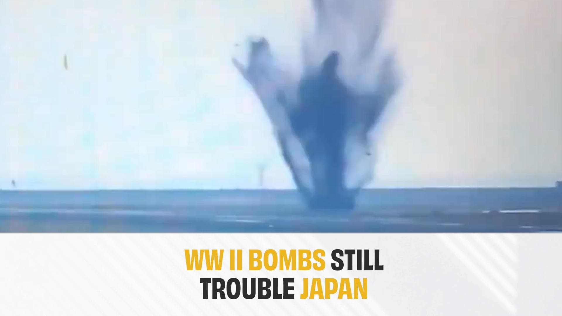 American bomb from World War II explodes at Japan's Miyazaki Airport