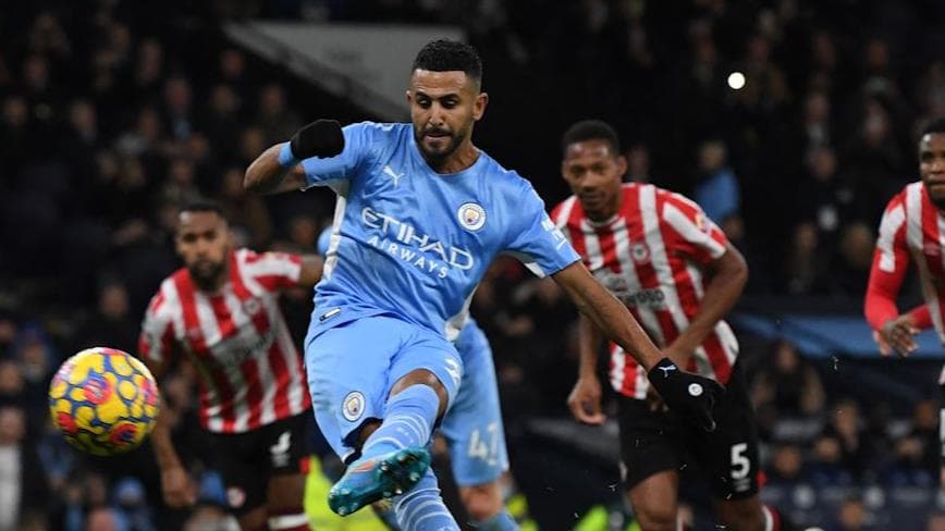 Premier League: Kevin de Bruyne, Mahrez score as Manchester City beat Brentford 2-0