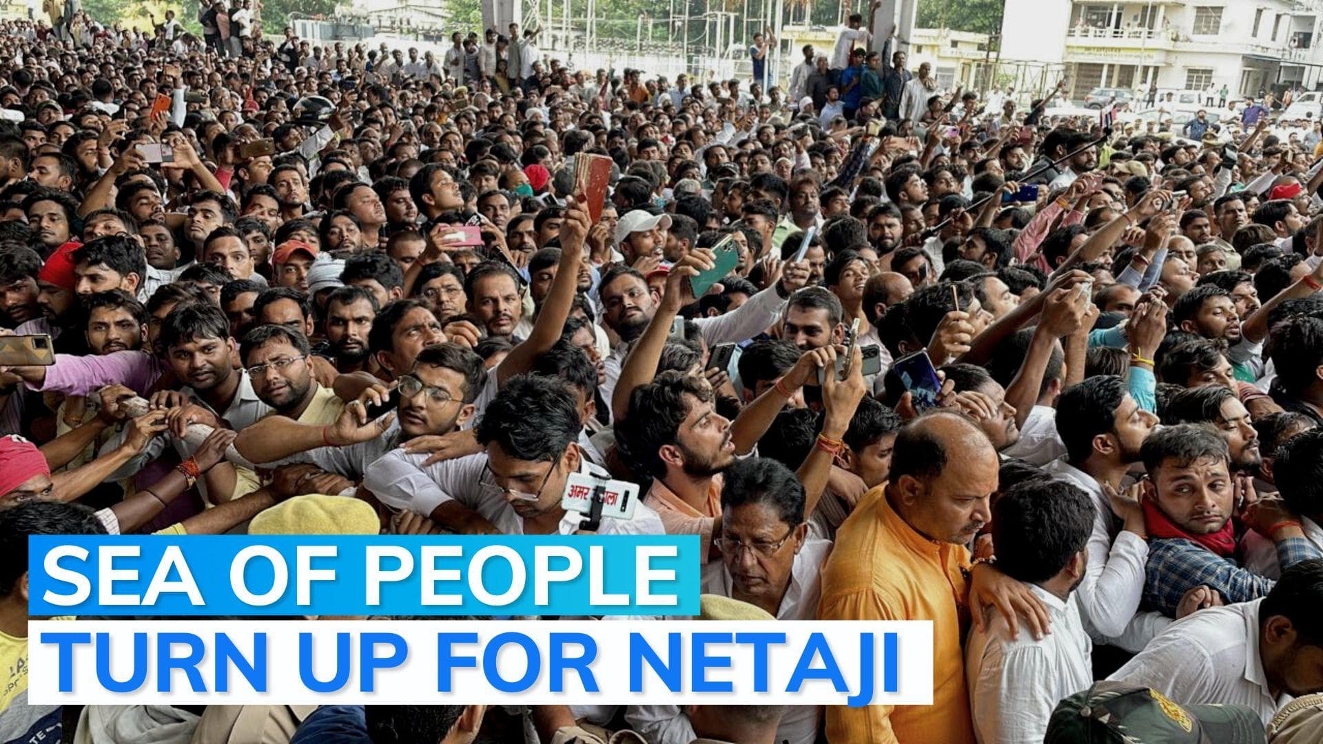 Mourners shroud Saifai in white, sea of people for Mulayam's last glimpse