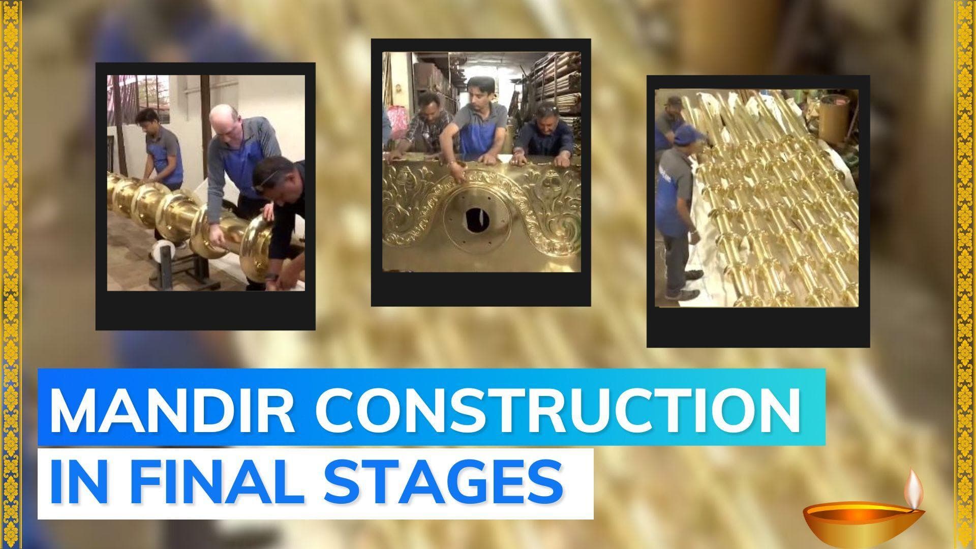 Ayodhya Ram Temple: construction of 7 flag poles underway | watch