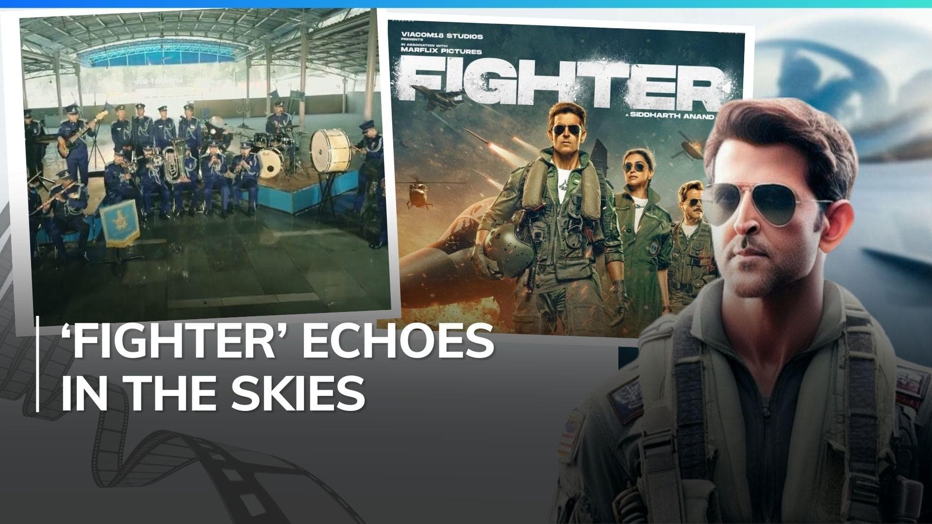 Hrithik Roshan shares IAF band’s rendition of ‘Fighter’ song; special screening held for IAF officers 