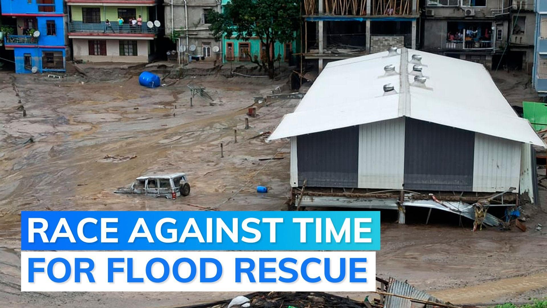 Sikkim flash floods: 102 people still missing, rescue operations continue