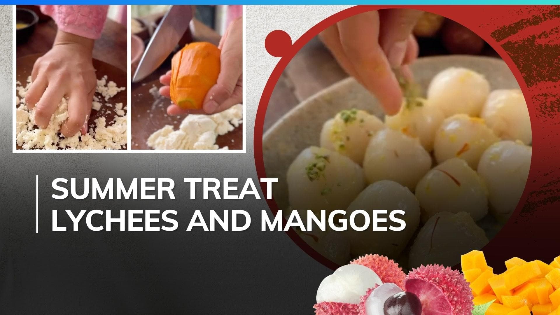 This summer ditch boring desserts, make this tasty lychee-mango sandesh at home. Jot down the recipe