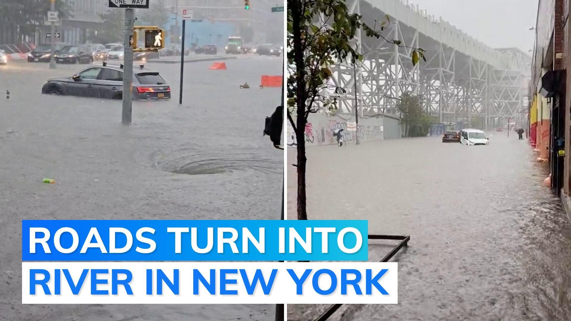 New York: state of emergency declared after flash floods wreak havoc | Watch