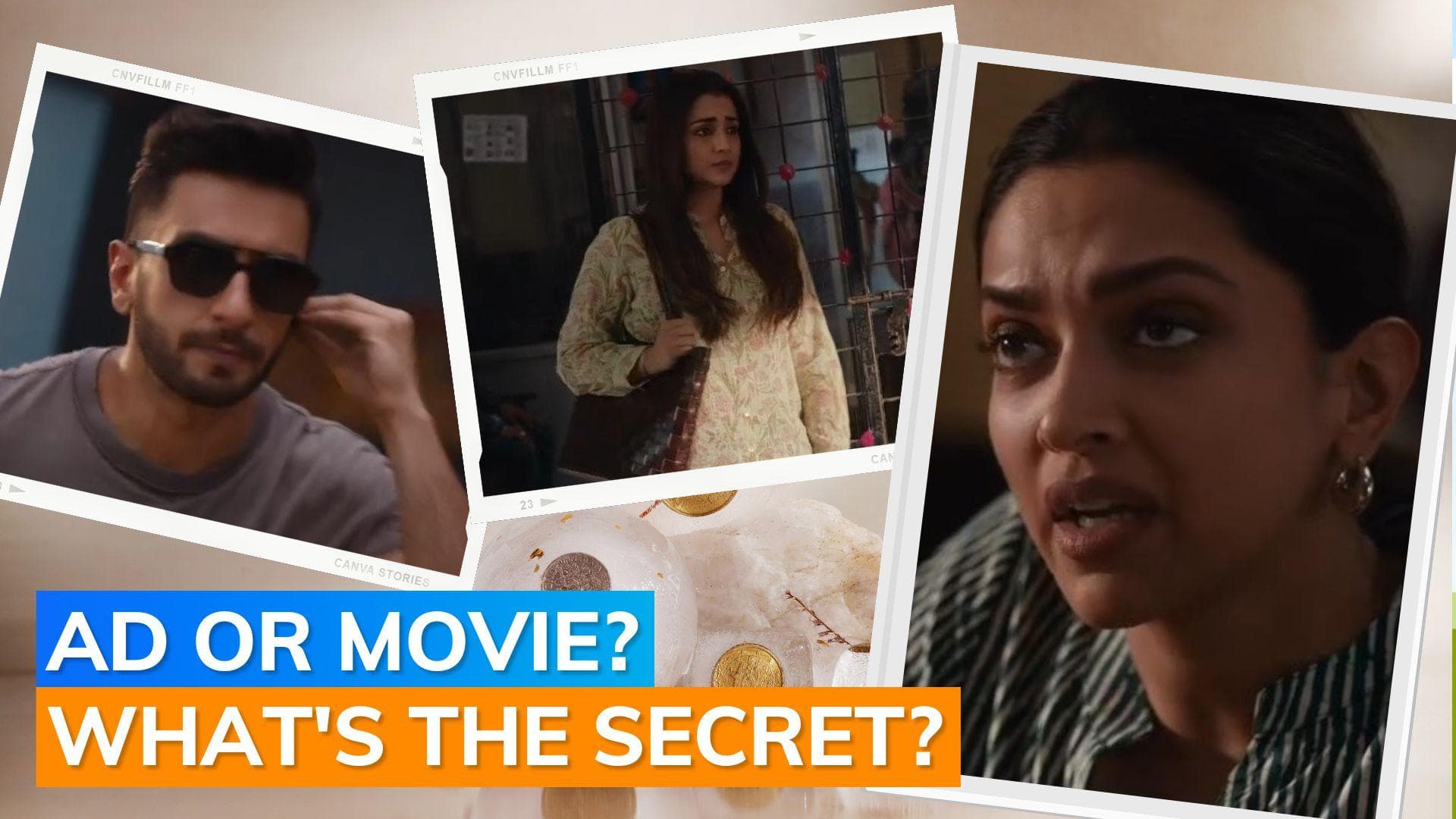 Ranveer Singh, Deepika Padukone team up with Ram Charan to ‘unveil a secret’; fans hope it’s not an ad