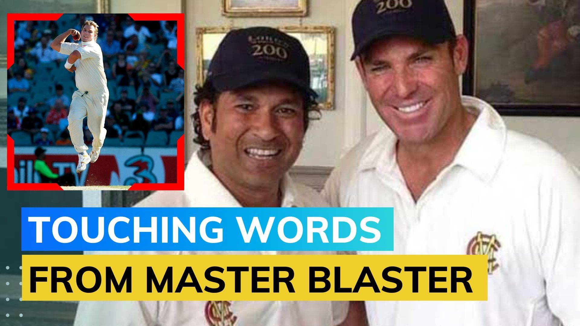 'I miss you' - Sachin Tendulkar pens heartfelt note for Shane Warne
