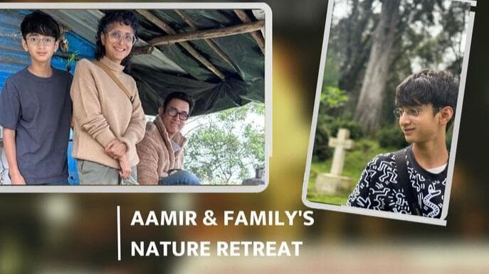 Aamir Khan and Kiran Rao spend quality time with son Azad in the lap of nature; see pics 
