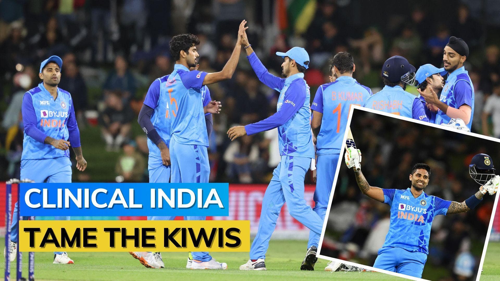 IND VS NZ 2nd T20I: Hooda, Suryakumar star in India's enthralling 65-run win vs NZ