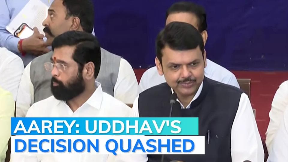 Maharashtra: Shinde govt overturns Uddhav Thackeray's Aarey move