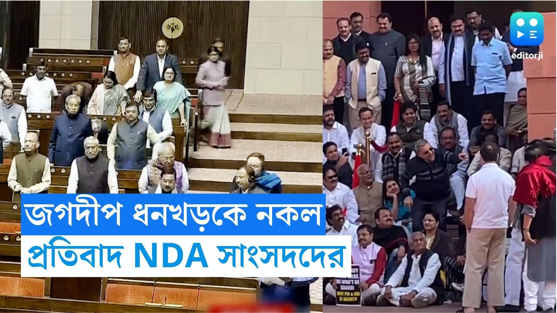 Kalyan Banerjee mimicry: কল্যাণ কাণ্ডের প্রতিবাদ, রাজ্যসভায় ১ ঘণ্টা দাঁড়িয়ে থাকবেন NDA সাংসদদের!