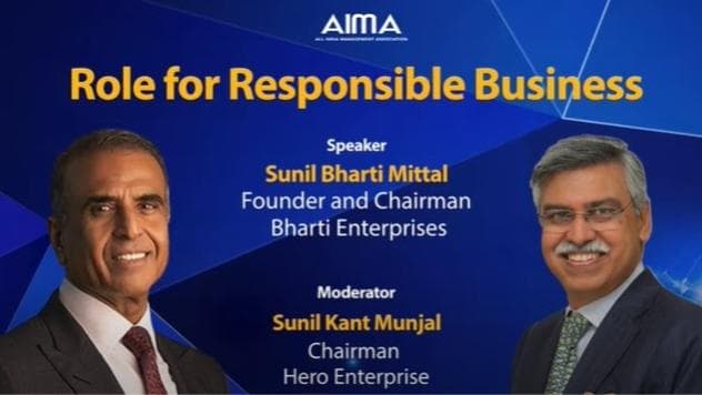 AIMA Conclave 2022: Bharti Enterprises founder Sunil Bharti Mittal on responsible business 