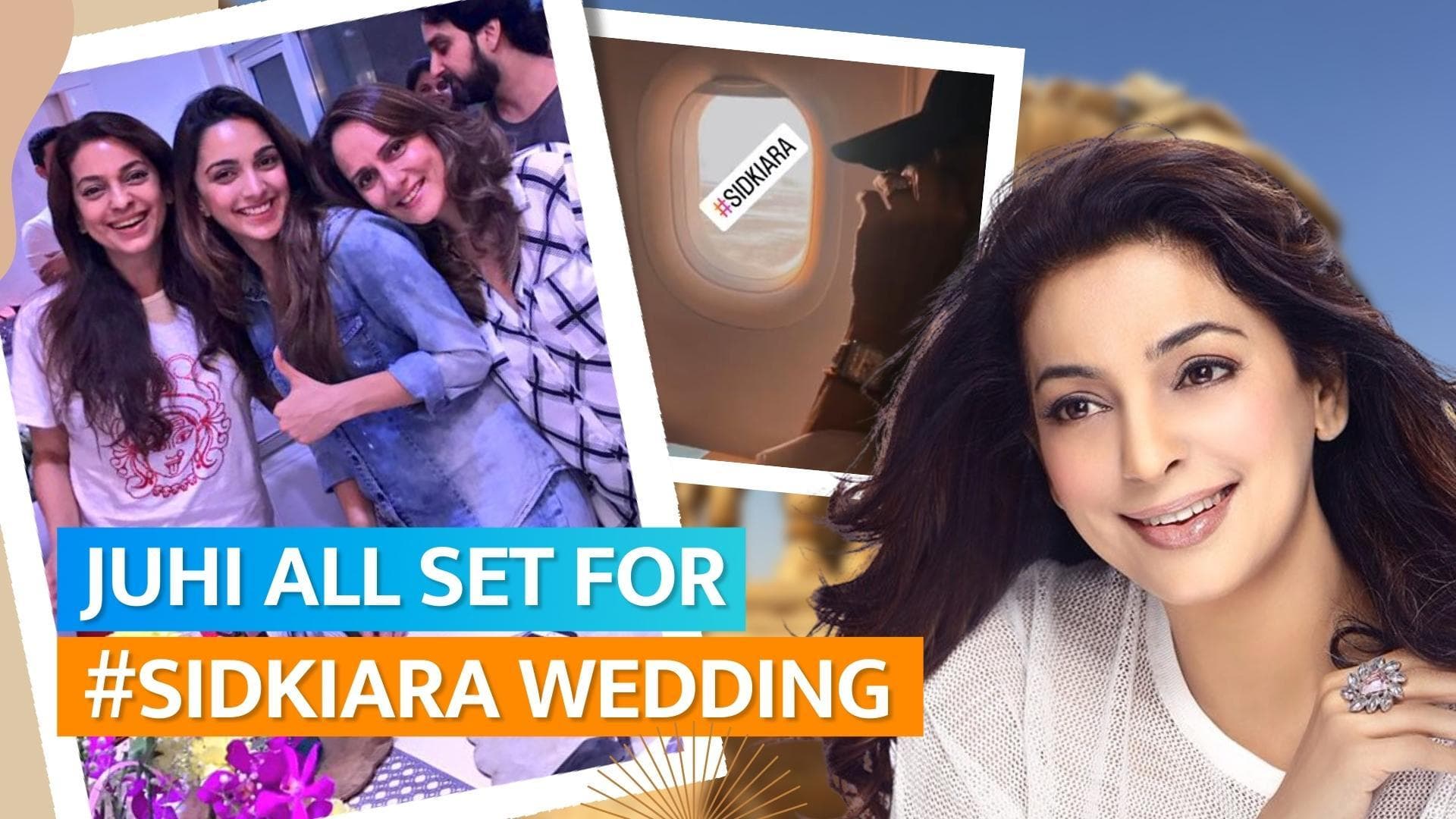 Juhi Chawla will attend Sidharth Malhotra-Kiara Advani’s wedding in Jaisalmer; shares pic from flight