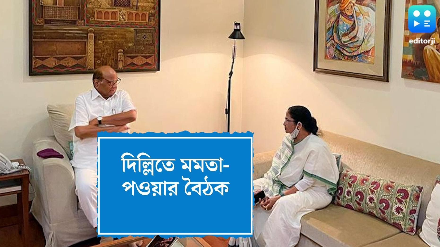 Mamata Banerjee in Delhi : দিল্লিতে গিয়ে কাজ শুরু মমতার, পওয়ারের সঙ্গে বৈঠক তৃণমূল নেত্রীর 