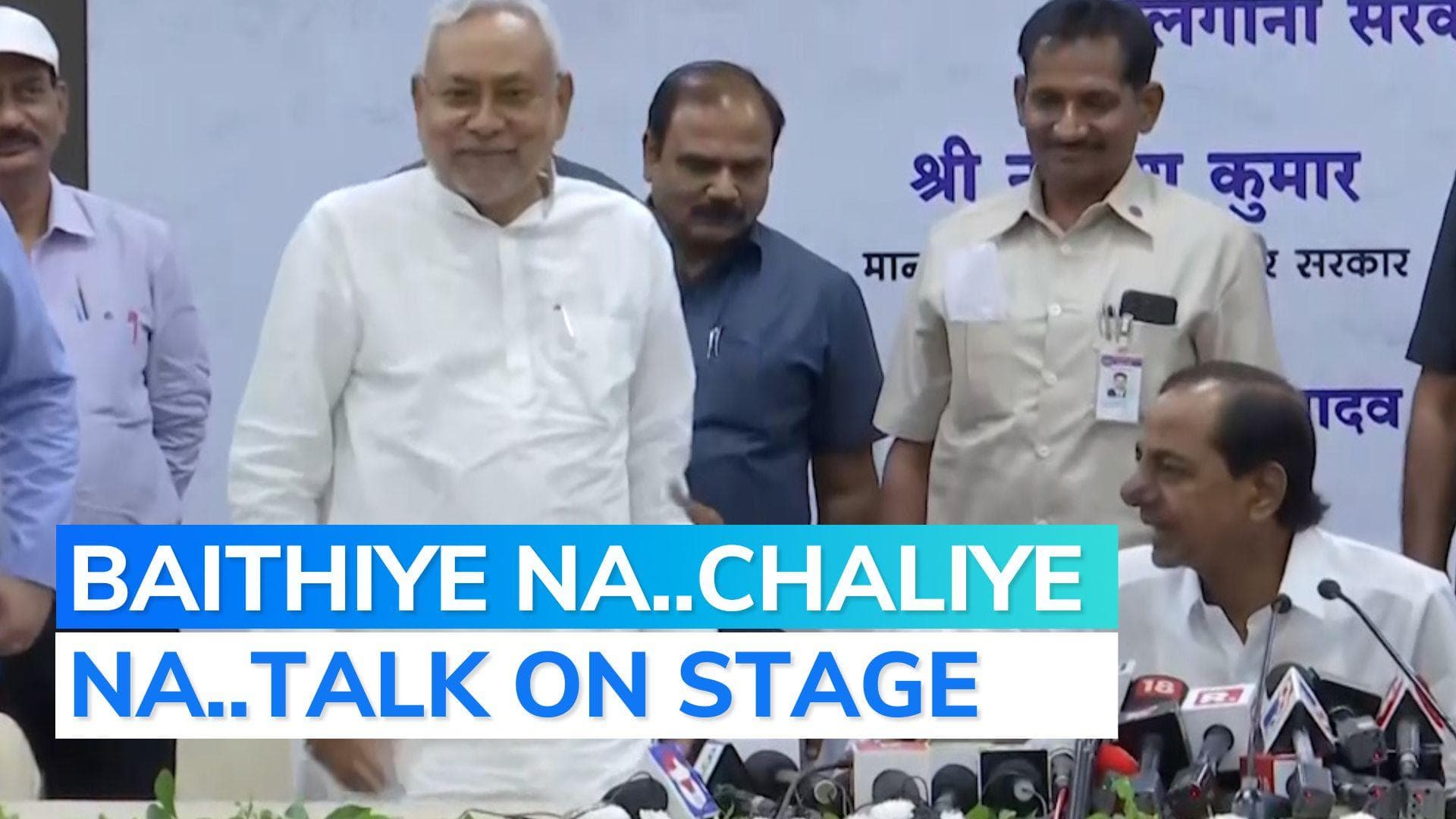 Video: conversation between Telangana CM, Bihar CM is now viral; here’s why