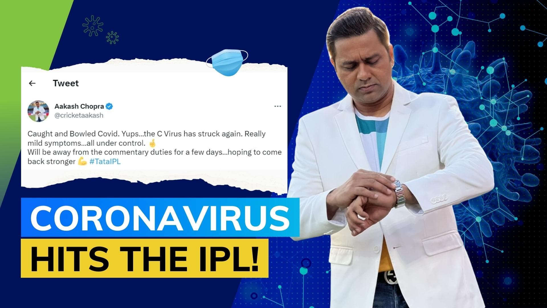 IPL 2023: Commentator Aakash Chopra tests positive for Covid-19