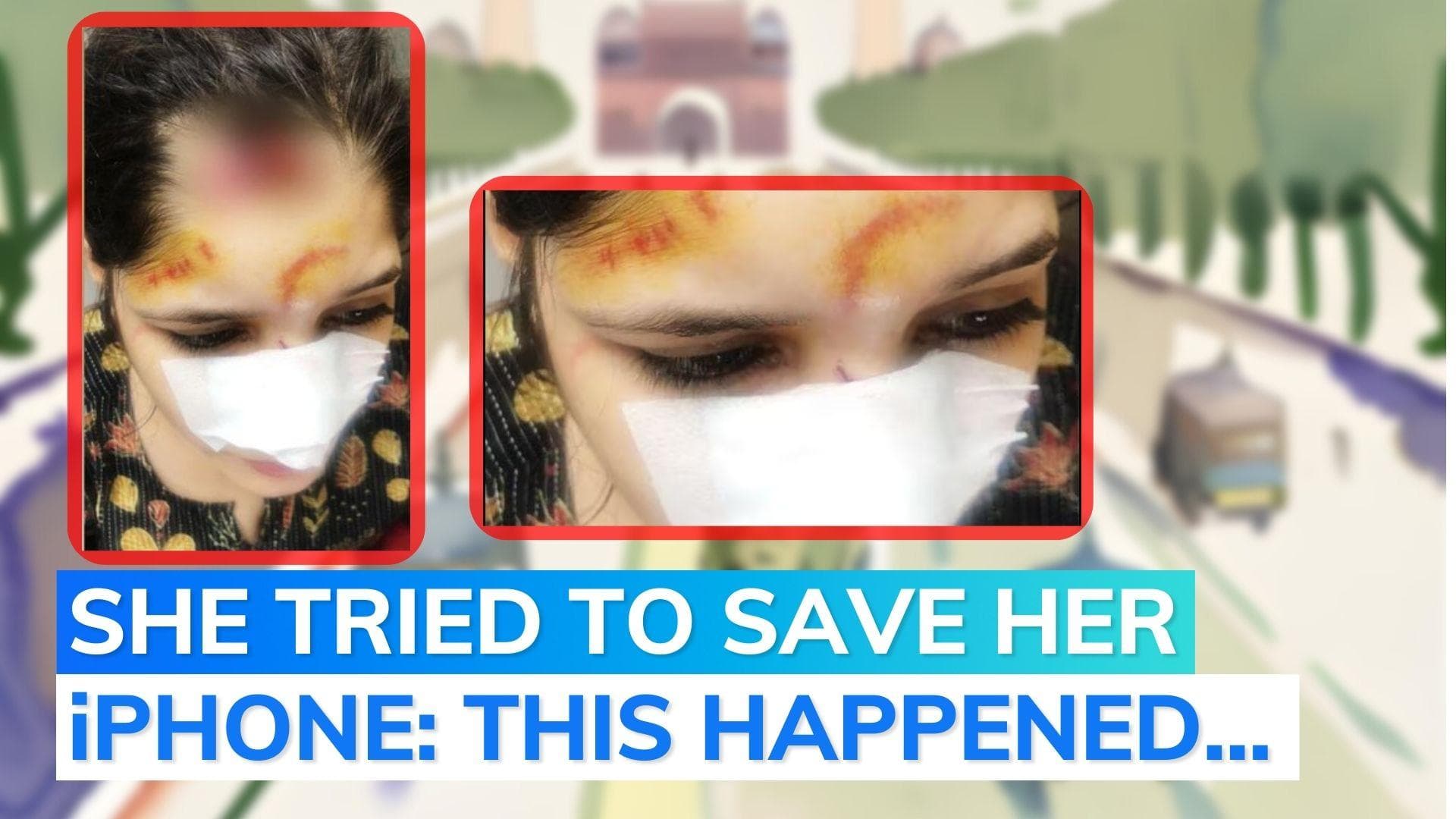 Delhi: Woman dragged on road by bike-borne men trying to steal her mobile phone