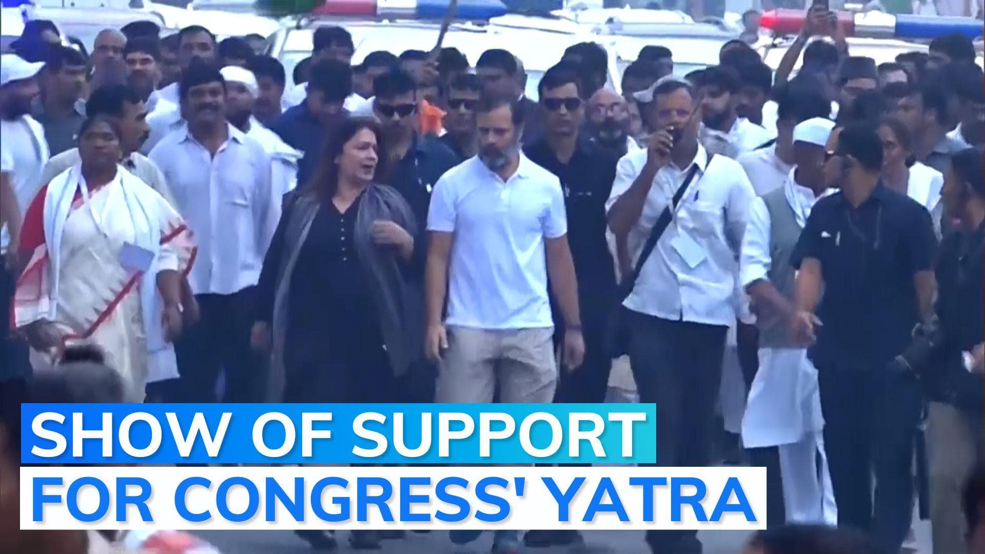 Watch: Actor-filmmaker Pooja Bhatt joins Congress' Bharat Jodo Yatra