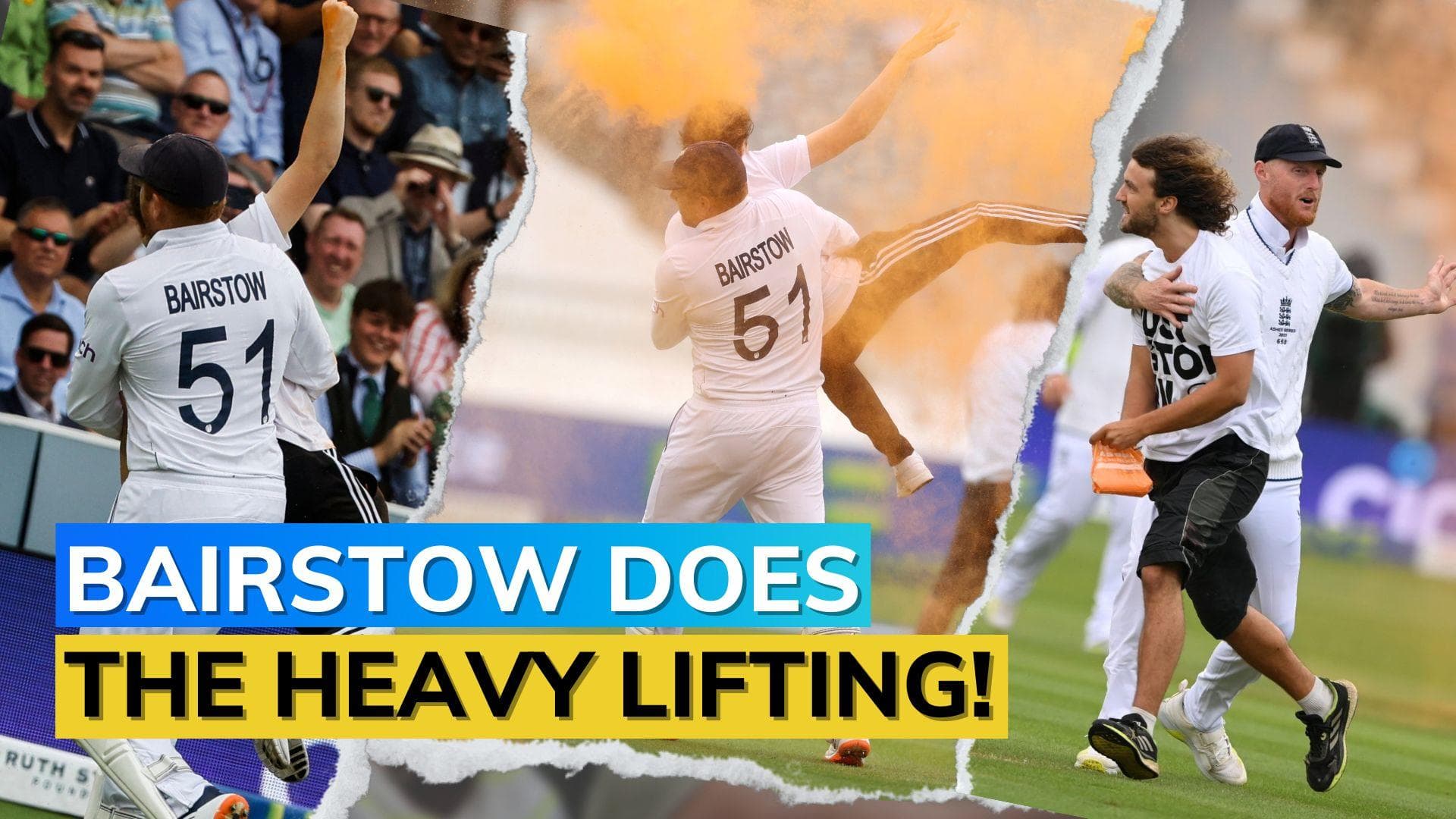 Ashes 2023: WATCH - Protesters invade pitch at Lord's, Jonny Bairstow takes matters into own hands