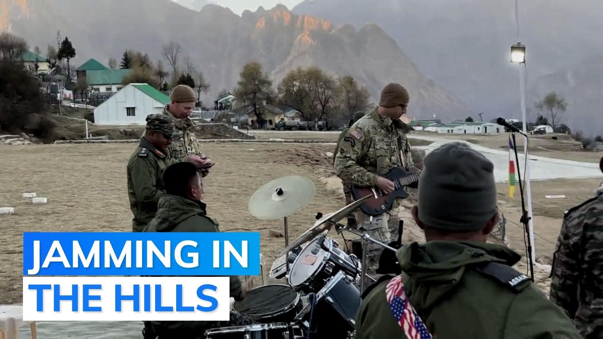 Watch: 'Spontaneous' rock concert during joint military exercise