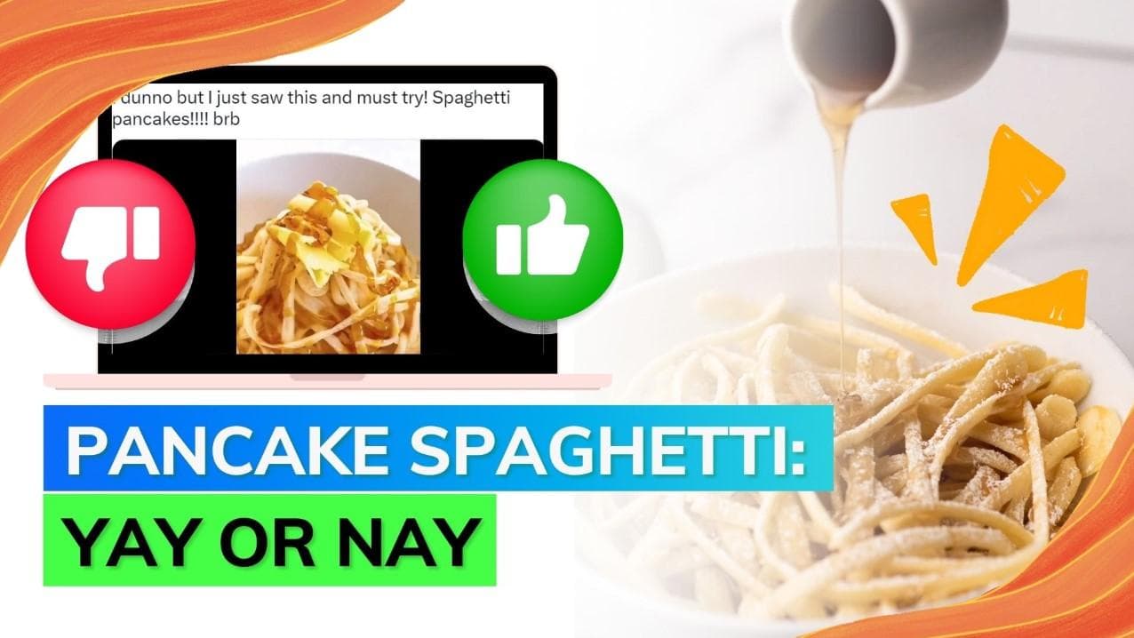 Videos of pancake spaghetti go viral and is drawing mixed reactions; see here