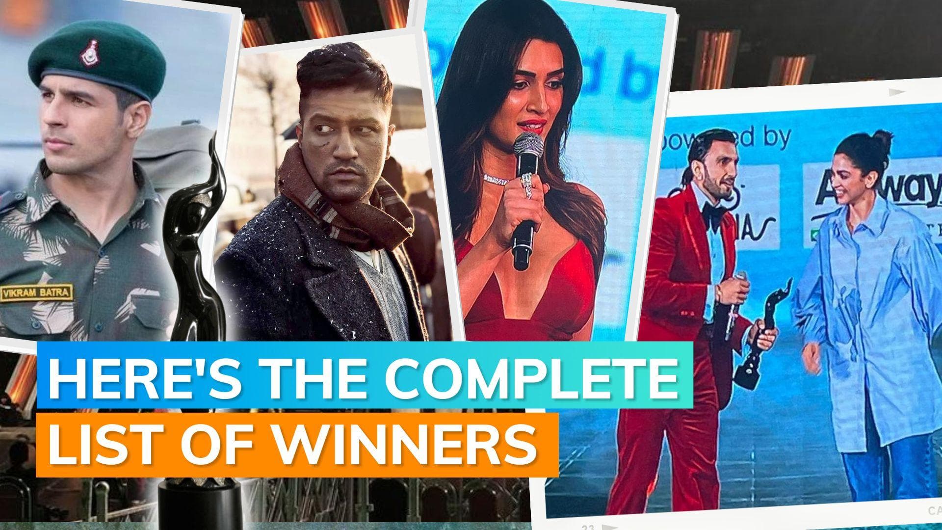 Filmfare Awards 2022: Ranveer Singh & Kriti Sanon bag Best Actor for '83' & 'Mimi' 