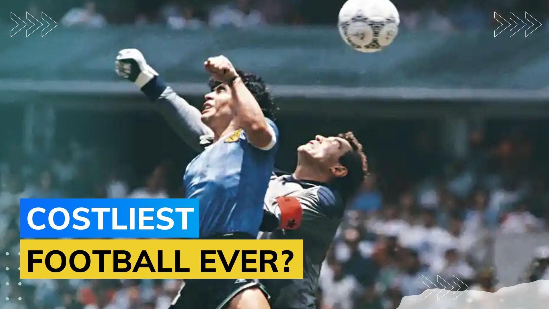 Diego Maradona's 'Hand of God' football expected to fetch £2.5-3 million