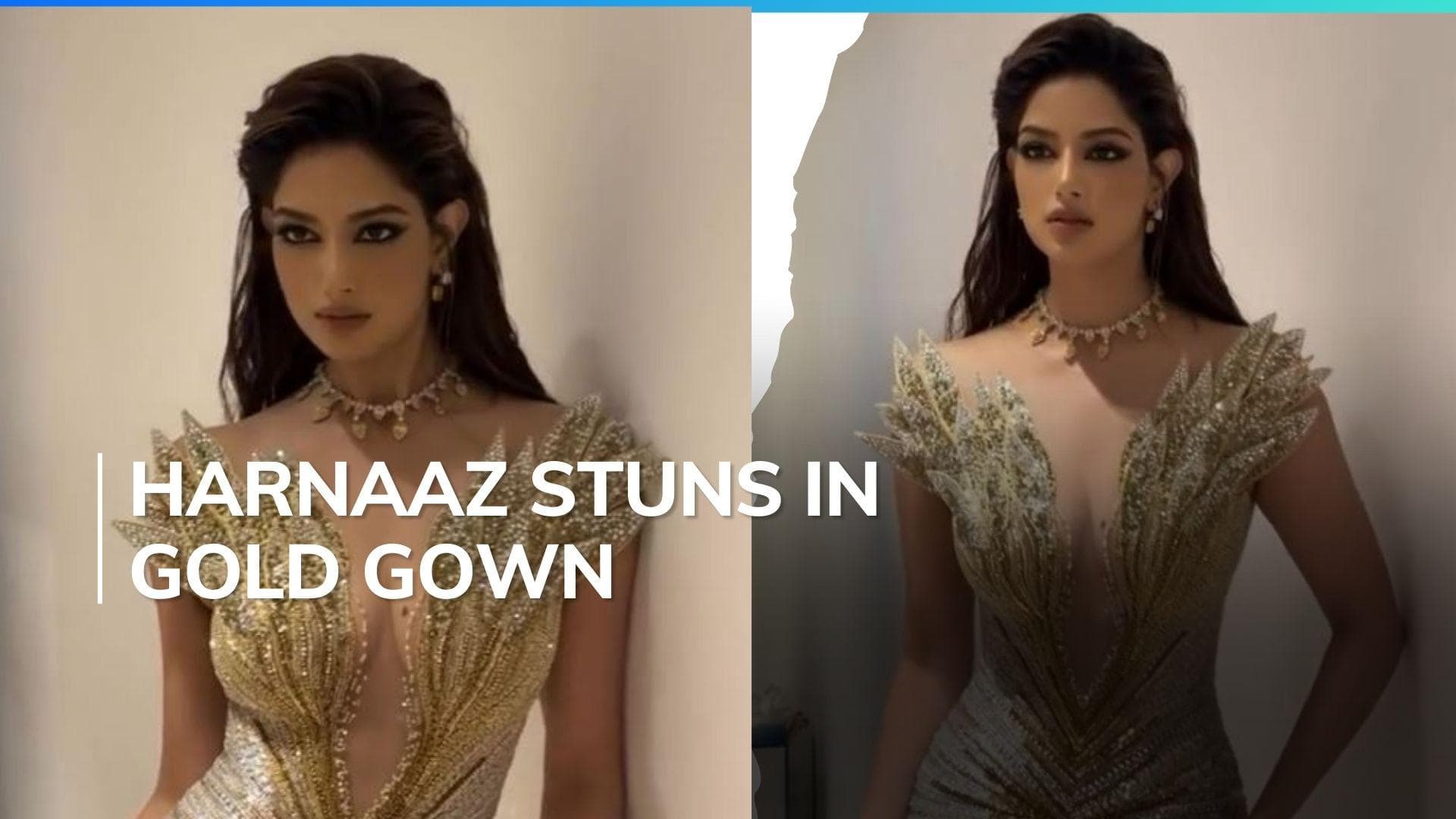 Harnaaz Sandhu turns heads in gorgeous gold gown at Miss Cosmo 2024 in Vietnam