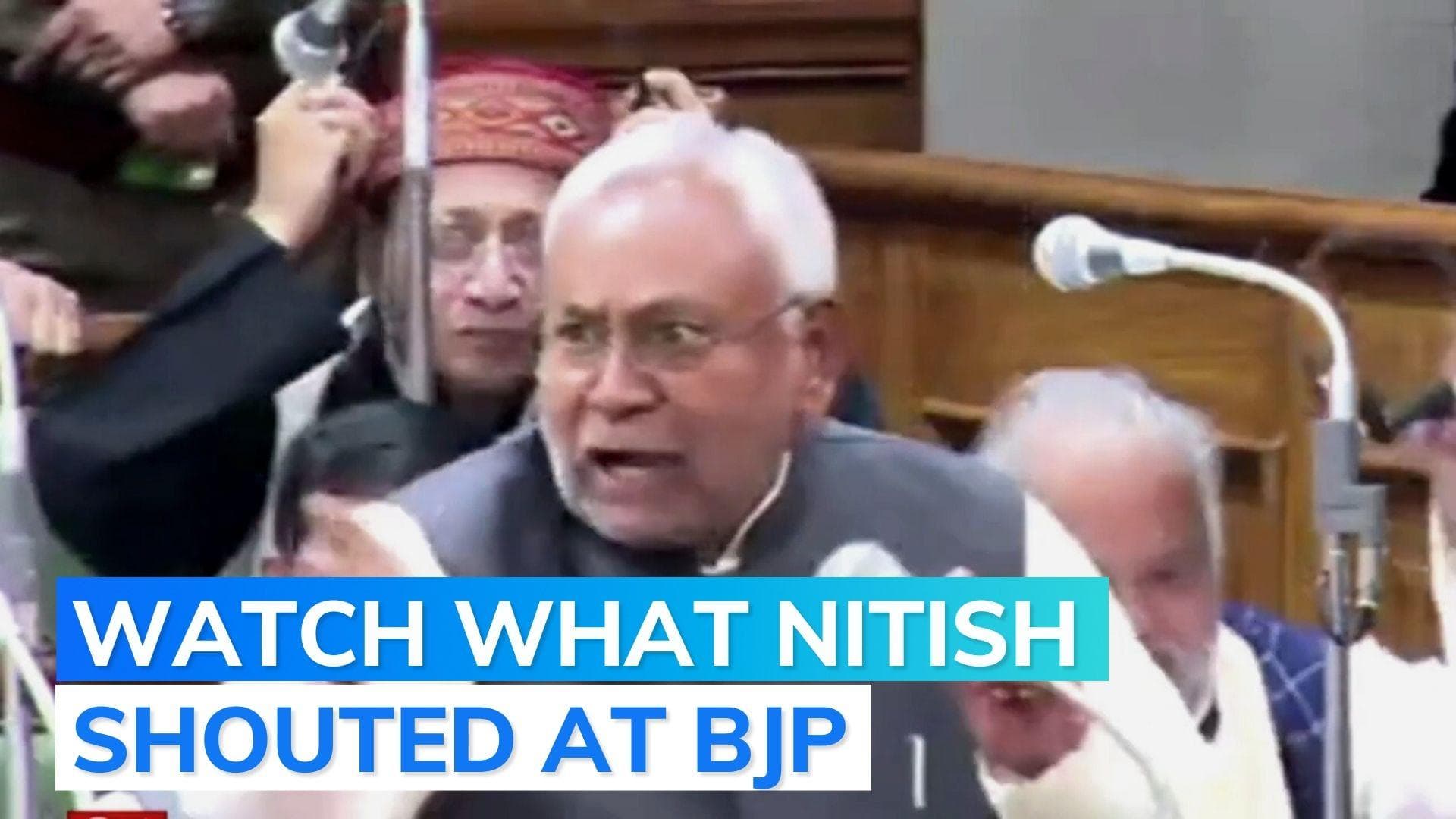 Watch: Nitish Kumar gets angry, shouts at Opposition MLAs amid Assembly fight over Saran hooch deaths