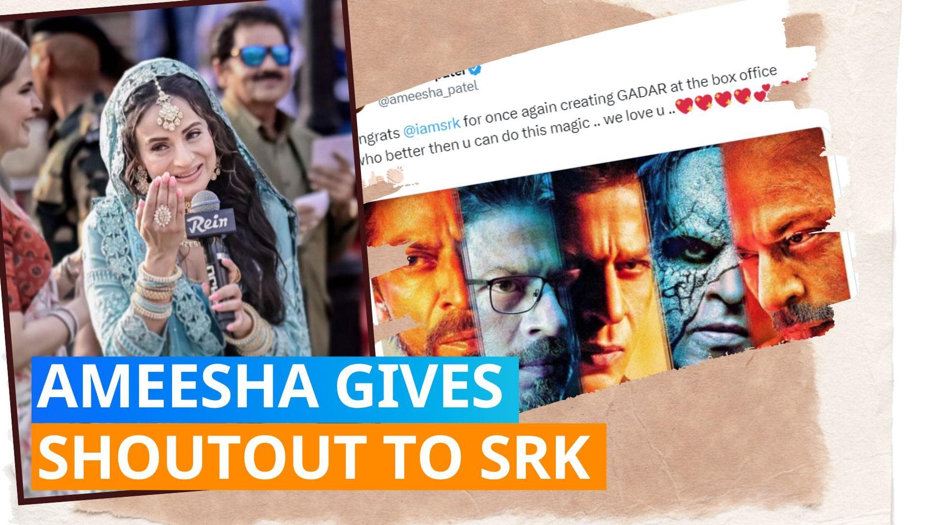 'Jawan': Ameesha Patel congratulates Shah Rukh Khan for creating 'Gadar' at box office; see tweet