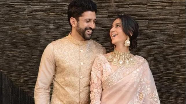 Shibani and Farhan make first appearance as newlyweds, distribute sweets after registering marriage