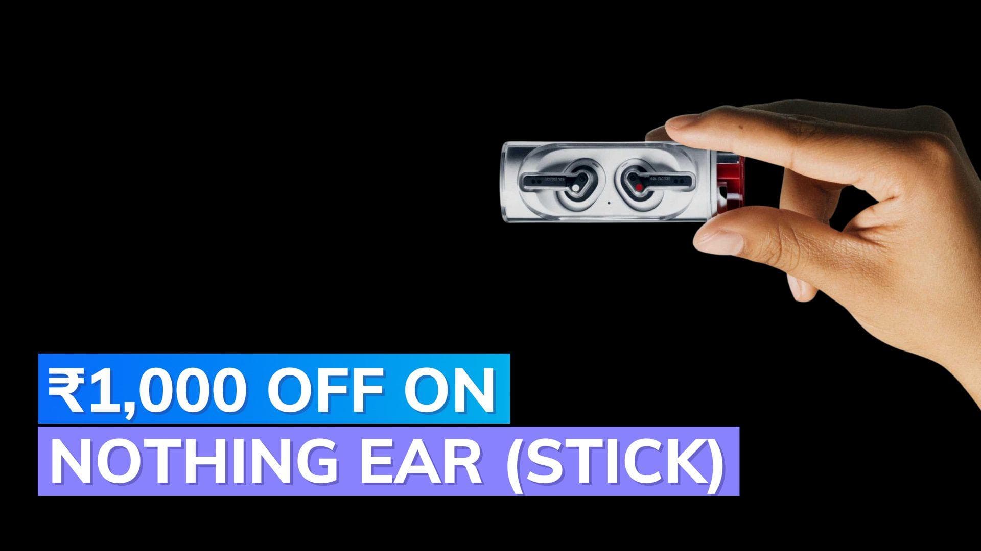 Nothing Ear (stick) gets a discount for Phone (1) and Ear (1) users