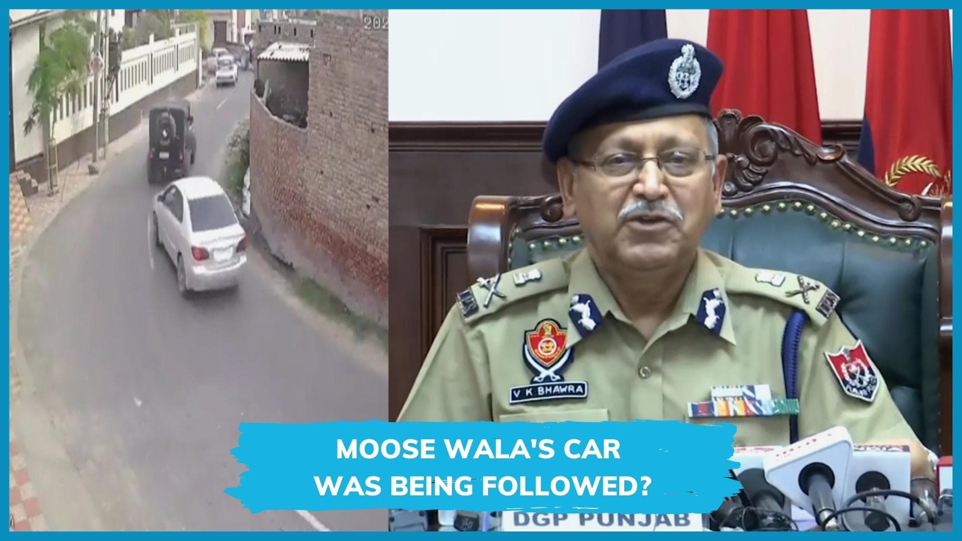 CCTV of Sidhu Moose Wala's car minutes before murder: police name Lawrence Bishnoi gang, Goldy Brar