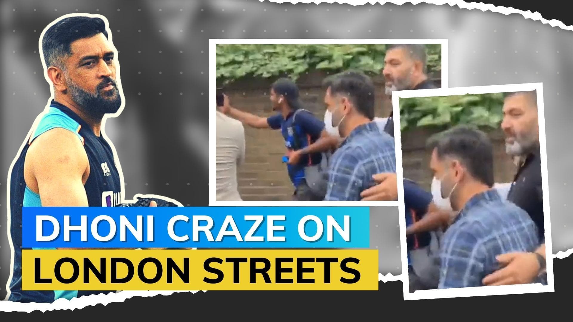 Watch! passionate fans chase MS Dhoni to take selfies in London