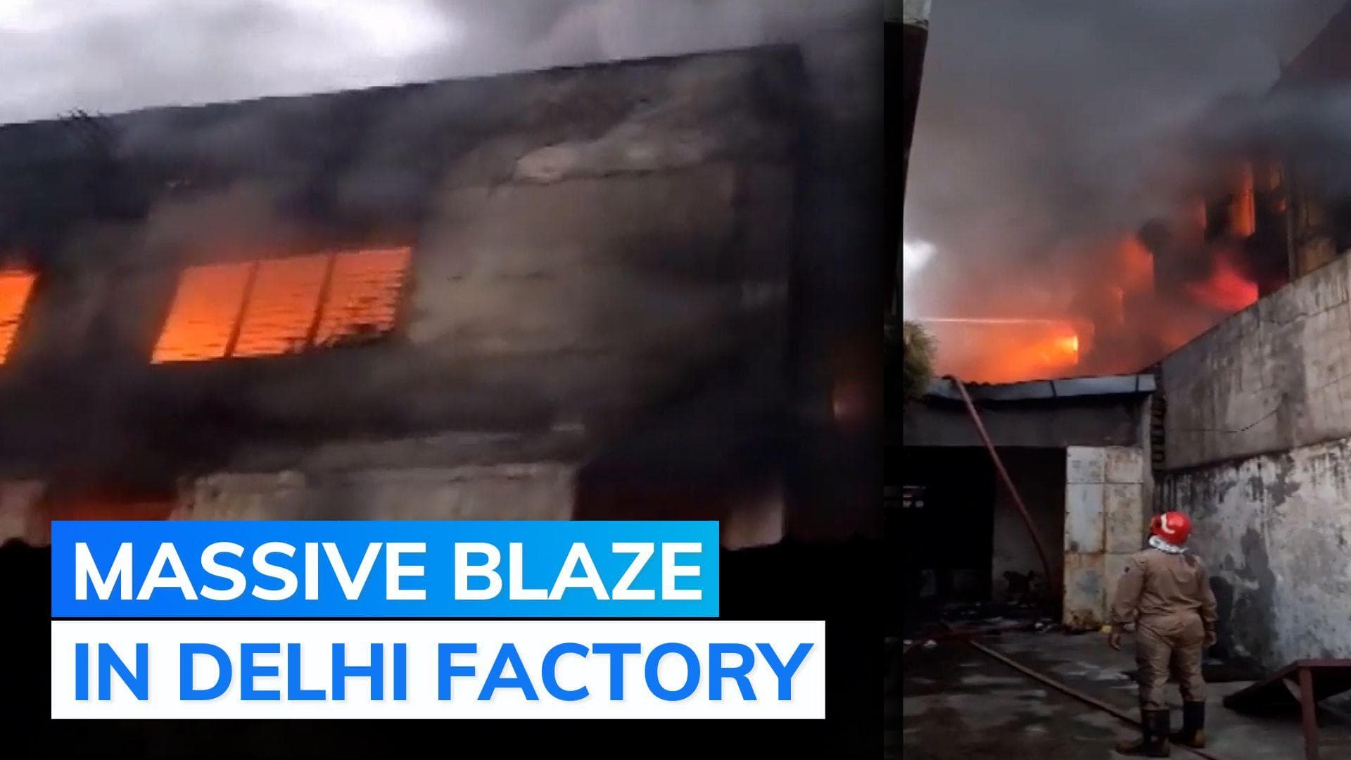 Fire breaks out at shoe factory in Delhi, multiple fire tenders deployed
