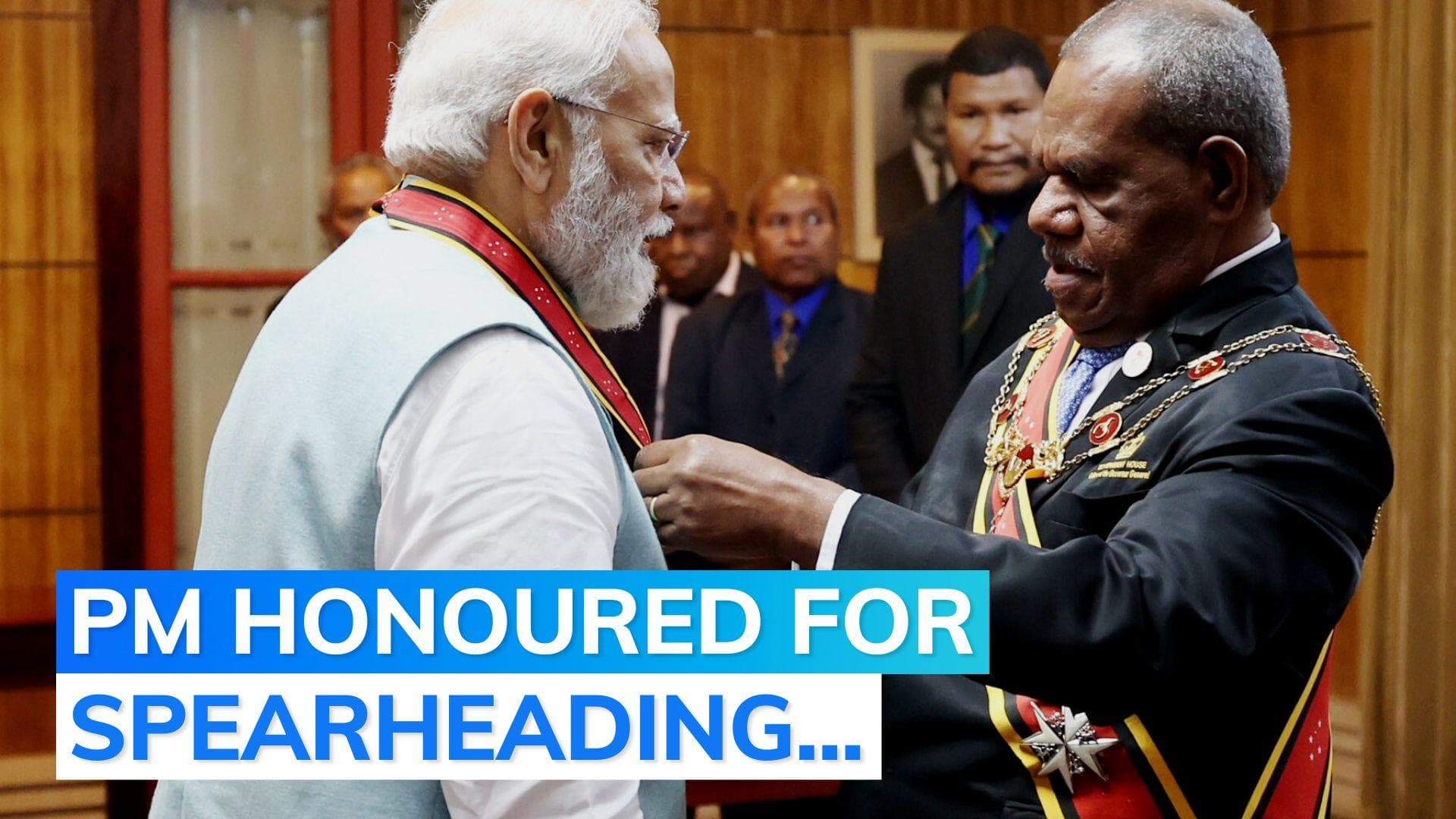 Papua New Guinea confers PM Narendra Modi with its highest civilian award