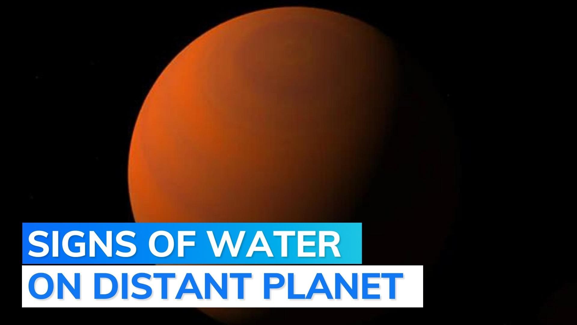 NASA's Webb Telescope detects water on a planet over 1,000 light years away