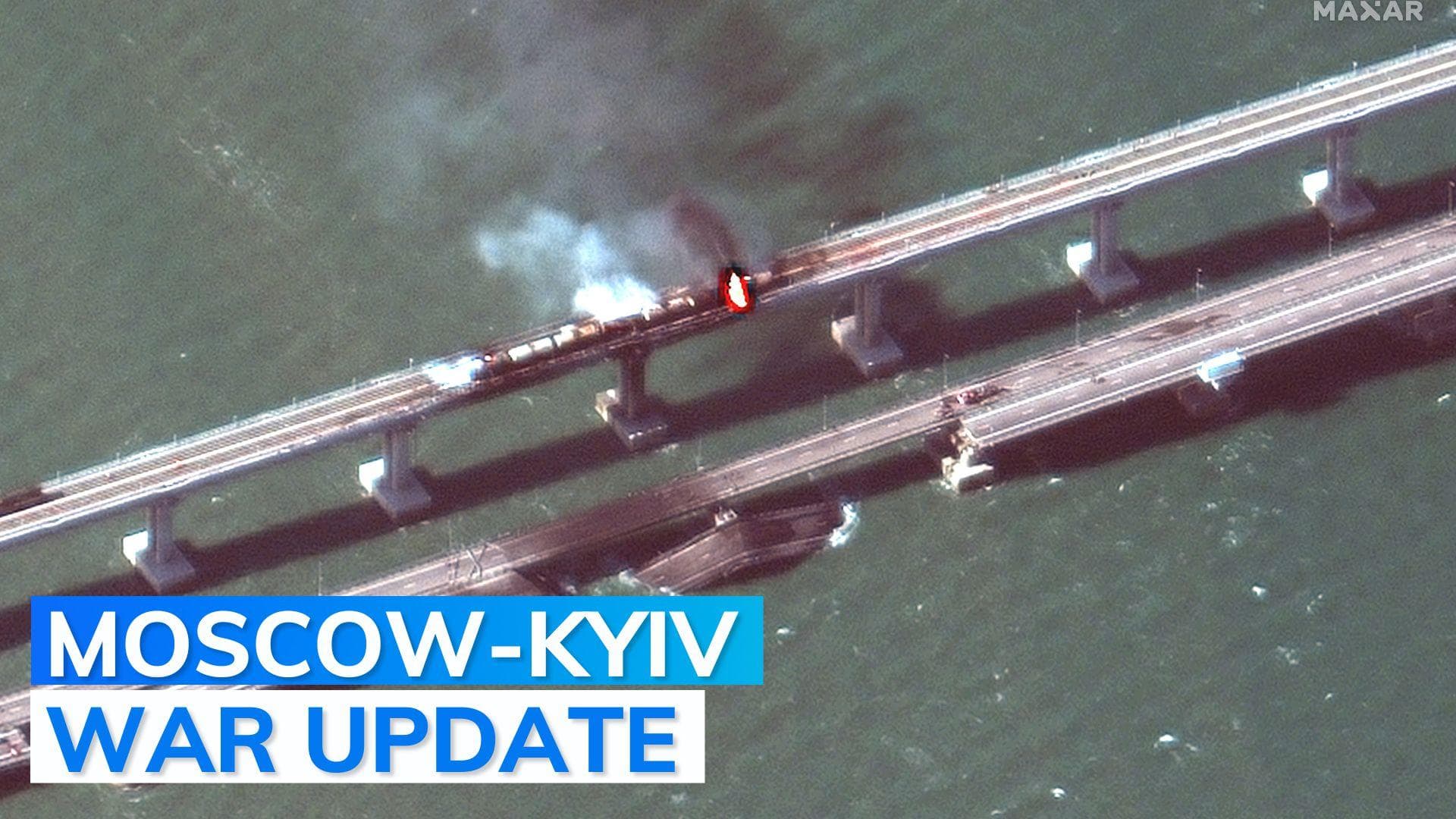 Kerch Bridge attack 'a terrorist act' by Kyiv, says Vladimir Putin
