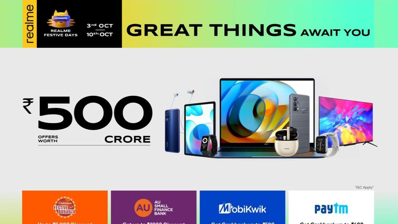 Realme Festive Offers: check out all the discounts on these Realme phones!