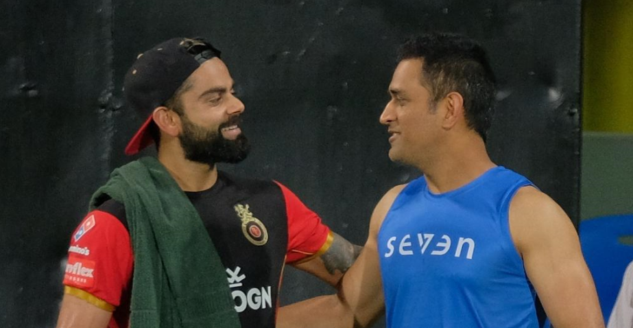 IPL ओपनिंग से पहले धोनी-कोहली की मुलाकात