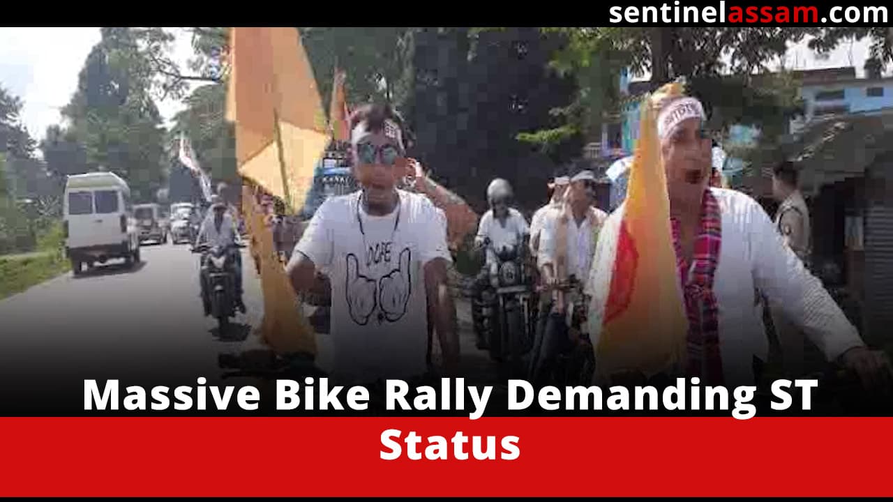 Massive Bike Rally Demanding ST Status